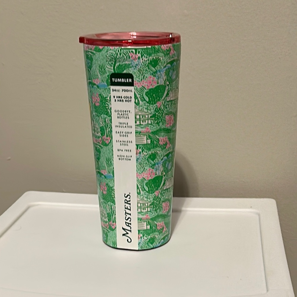 Masters Green and Pink Tumbler